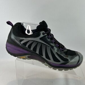 Merrell Siren Edge 3 Waterproof Hiking Shoes Women's Sz 9W Purple Outdoor Vibram